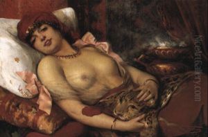 Odalisque A La Panthere by Leon Herbo