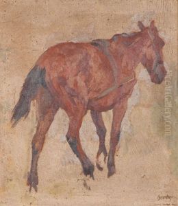 Stehendes Pferd by Thomas Ludwig Herbst