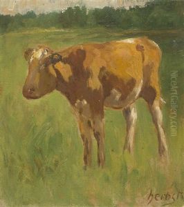Stehendes Kalb by Thomas Ludwig Herbst