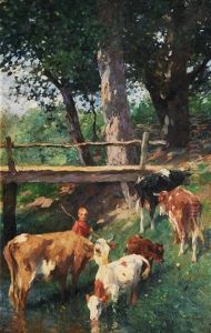 Cows By The Creek