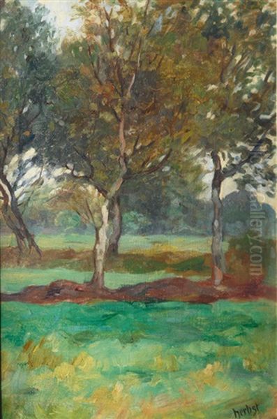 Trees On A Meadow - view 1