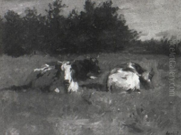Three Cows In A Landscape - view 1