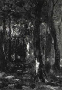 Wald Inneres by Thomas Ludwig Herbst