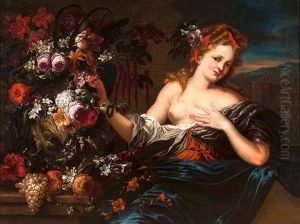 Flora - Allegorie Des Fruhlings by Jacobus Melchior van Herck