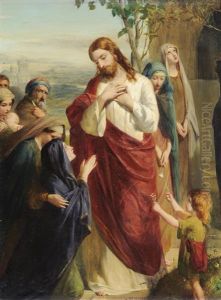 Christ And Martha by Robert Herdman