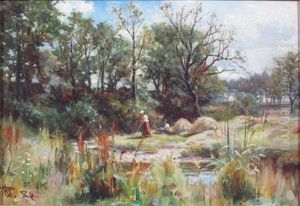 Harestane Mill, Baldovie by Robert Duddingstone Herdman