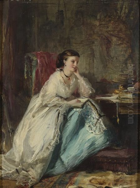 Woman In Her Study - view 1