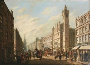 Panoramic View Of The Trongate Glasgow by William Gavin Herdman