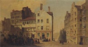 In Edinburgh, The High Street, Leith Wynd And Canongate by William Gavin Herdman