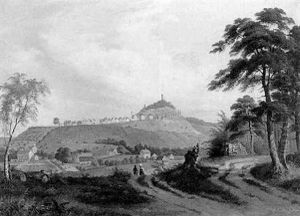 Blick Auf Den Hohenasperg Bei Ludwigsburg (?) by Hermann Herdtle