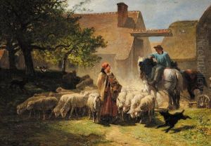 Rencontre Sur La Route Du Paturage