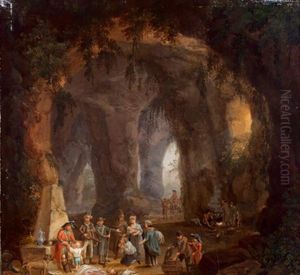 Figuren In Einer Grotte