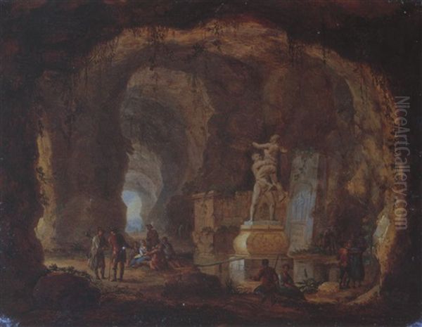 Antike Monumente In Einer Grotte - view 1
