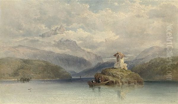 Visiting The Shrine, Possibly Lake Lugano - view 1