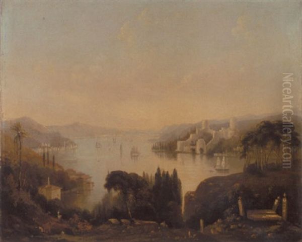 View Of The Fortress Of Rumeli Hisari On The Bosphorus From Anadolu Hisari Hill - view 1