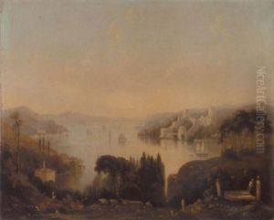View Of The Fortress Of Rumeli Hisari On The Bosphorus From Anadolu Hisari Hill