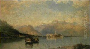 Isola Pescatori From The Isola Bella, Lago Maggiore by George Edwards Hering