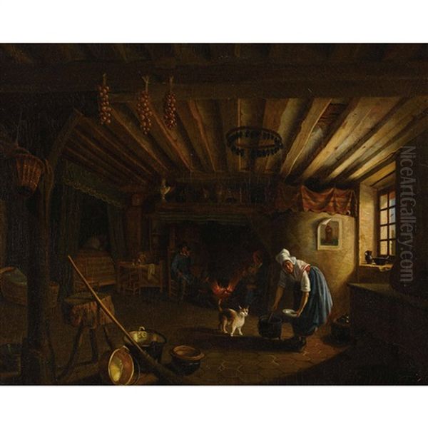 Kucheninterieur Mit Feuerstelle - view 1