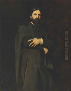 Sir Hubert Von Herkomer, R.a., Three-quarter-length, Standing, Wearing The Slade Professor's Gown And Holding A Mortar-board