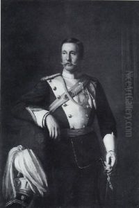 Portrait Of Sir Francis Burdett by Herman Gustave Herkomer