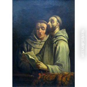 Two Monks Chanting by Sir Hubert von Herkomer