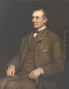 Portrait Of William Stobart by Sir Hubert von Herkomer