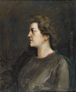 Portrat Einer Dame by Sir Hubert von Herkomer