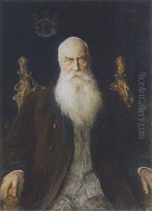 Portrat Herzog Georgs Ii. Von Sachsen-meiningen by Sir Hubert von Herkomer