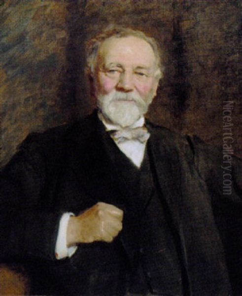 Portrait Of John Coles In A Black Jacket And Waistcoat - view 1