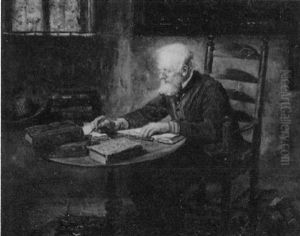 Man Writing by Sir Hubert von Herkomer