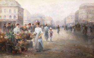 Marche Aux Fleures, Bruxelles (blumenmarkt In Brussel)