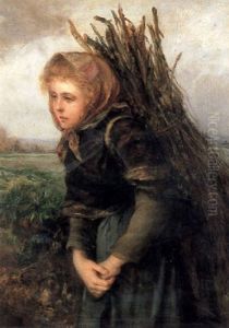 Young Female Faggot Gatherer Young Female Faggot Gatherer