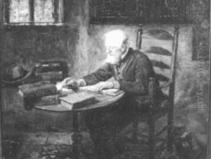 Balancing The Ledgers by Sir Hubert von Herkomer