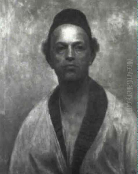 Portrait Of A Man In Red Turban - view 1