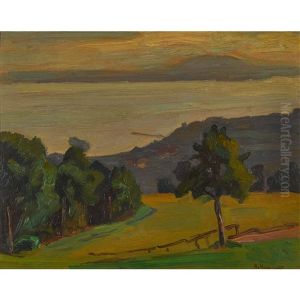 Vue De Signal De Bougy by Jacques Elie Abraham Hermanjat