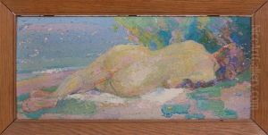 Nude by Jacques Elie Abraham Hermanjat