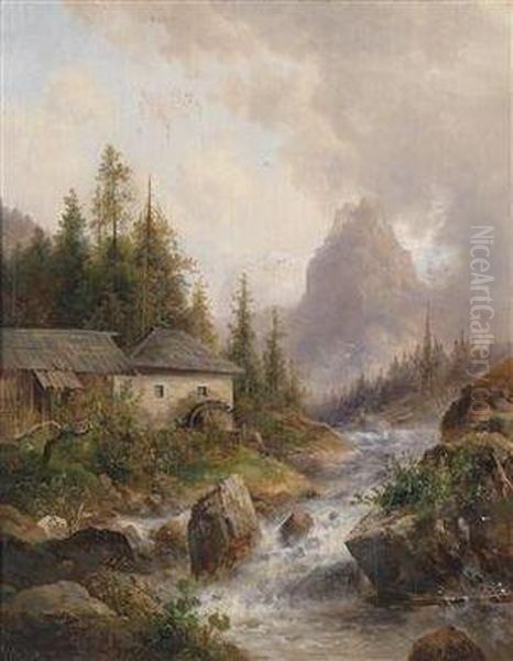 "mill In The Hollthall" - view 1