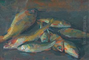 Stillleben Mit Fischen