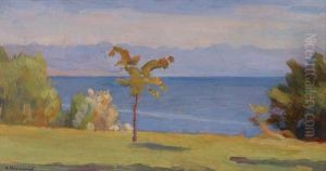 Lac A Buchillon by Jacques Elie Abraham Hermanjat
