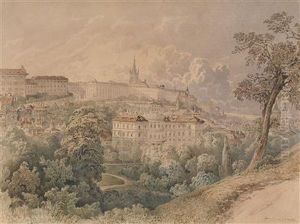Blick Uber Prag Von Petrin Aus