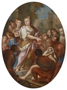 Die Heilige Elisabeth Verteilt Almosen