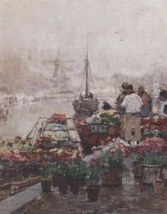 The Flower Market by Hans Hermann