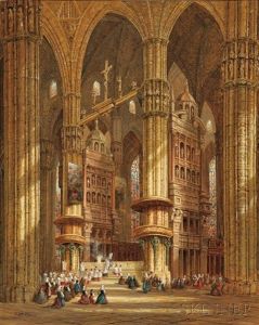 Cathedral Interior - Milan by Heinrich Hermann