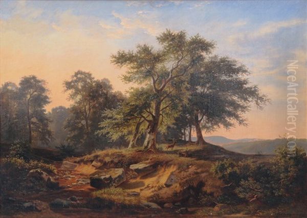 Lanscapes With Deers - view 1