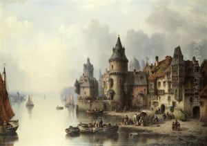 On The Seine by Ludwig Hermann
