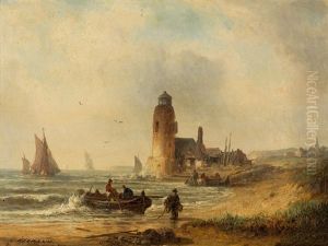 Fischerboote by Ludwig Hermann