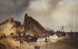 An Der Felskuste by Ludwig Hermann