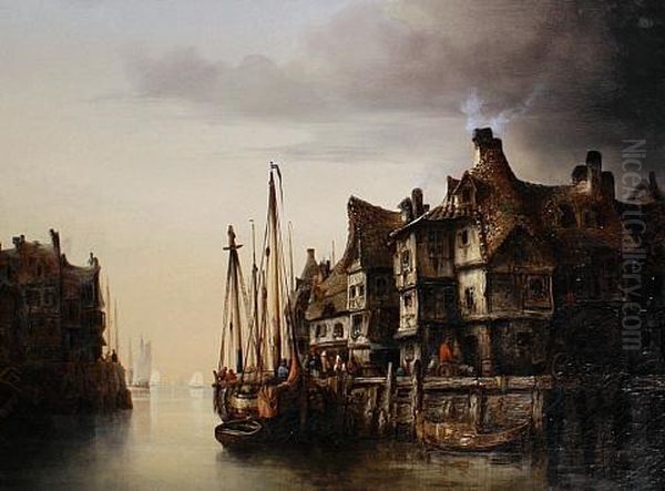 Dutch Canal Scene - view 1