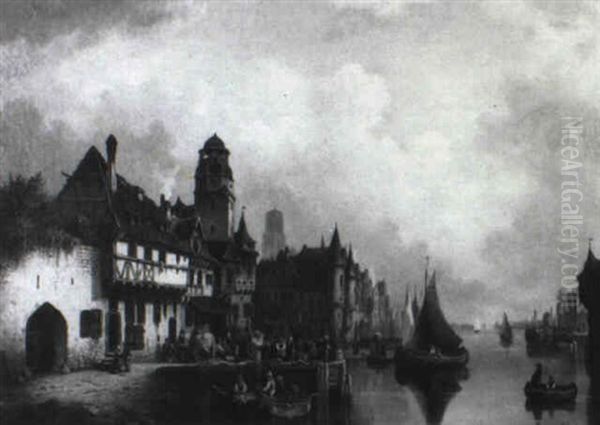 River Village Scene - view 1