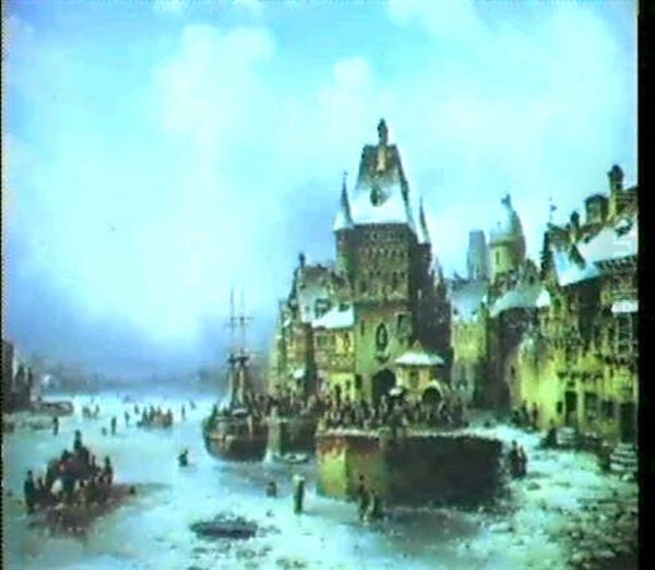 Winter In Einer Hollandischen Stadt - view 1
